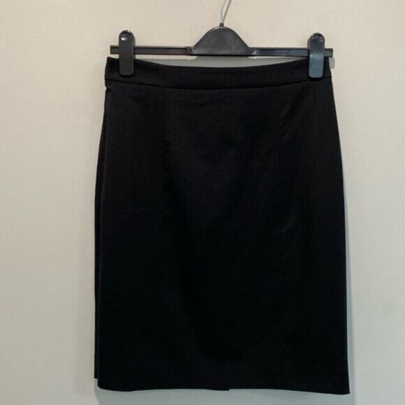 Club Monaco Black Wool Pencil Skirt Size 4 - Picture 4 of 16